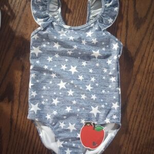 Blue Starry Kids One Piece Swimsuit